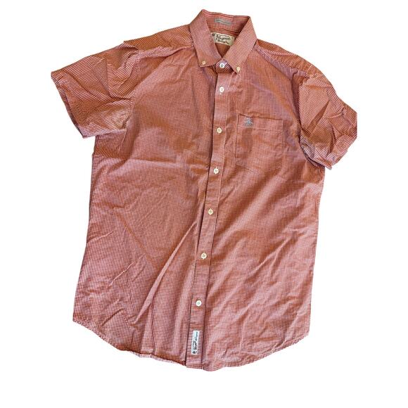Original Penguin Other - PENGUIN by Munsingwear Orange S/S Heritage Slim Fit Button Down Shirt Top M